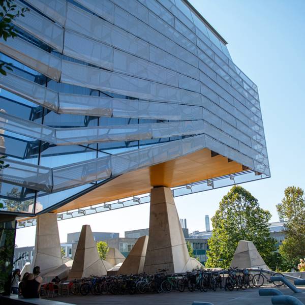 A color photo of Gates Hall